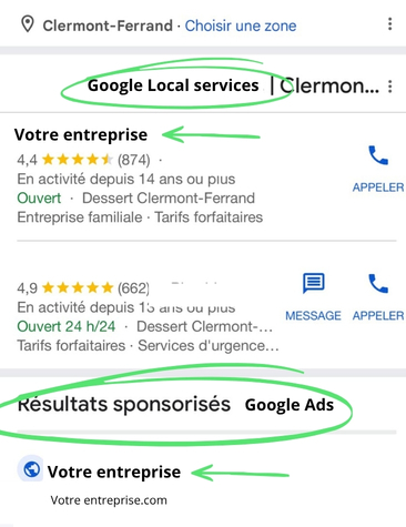 Google Local Services - Clermont-Ferrand